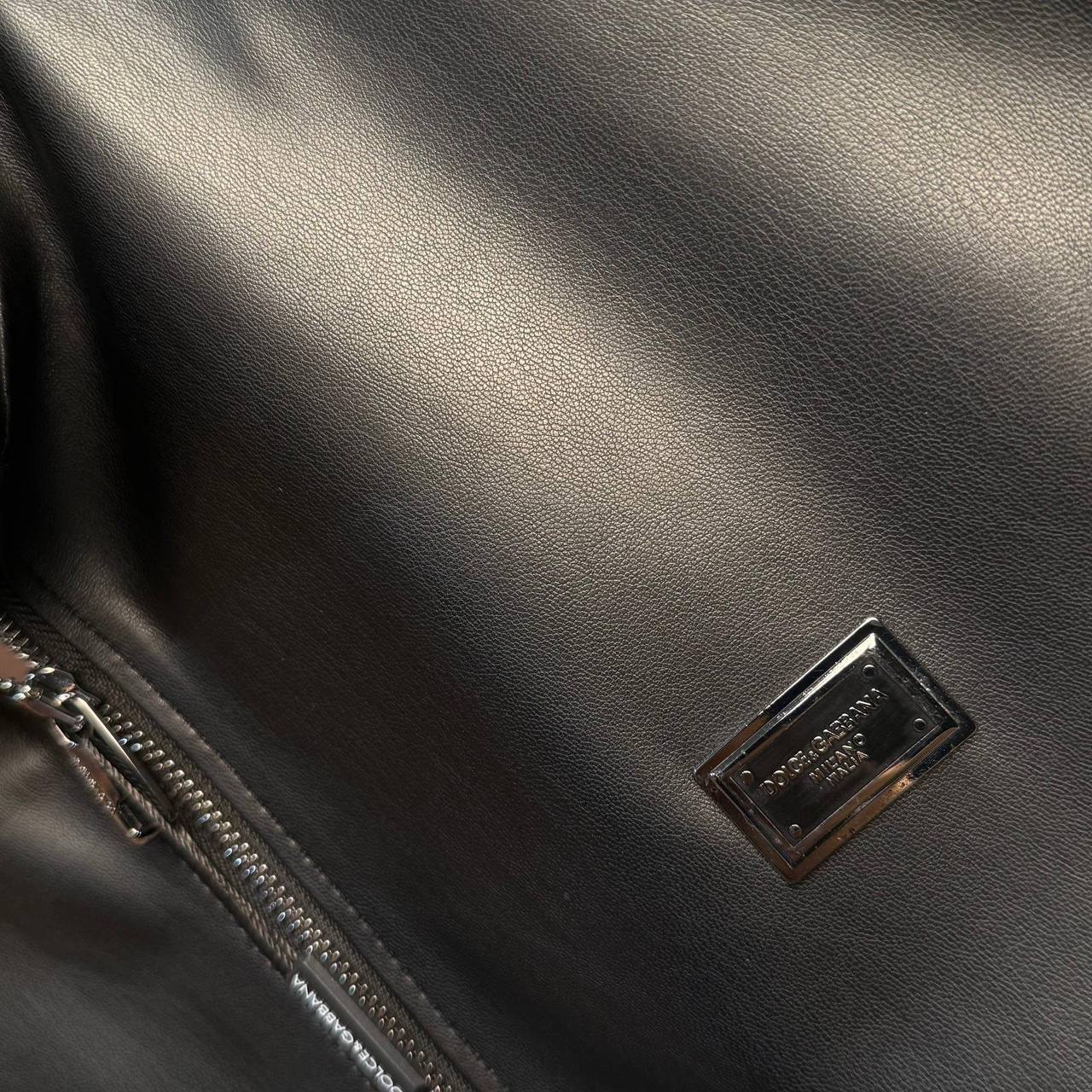 Dolce & Gabbana Faux Leather Bomber Jack